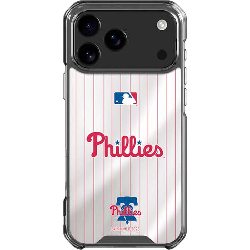 MLB Philadelphia Phillies Home Jersey iPhone 18 Pro Max Clear Case