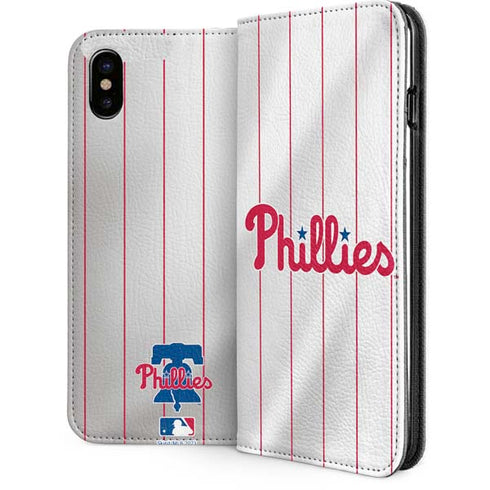 MLB Philadelphia Phillies Home Jersey iPhone 8 Folio Case