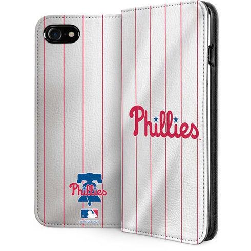 MLB Philadelphia Phillies Home Jersey iPhone SE (2nd & 3rd Gen) Folio Case
