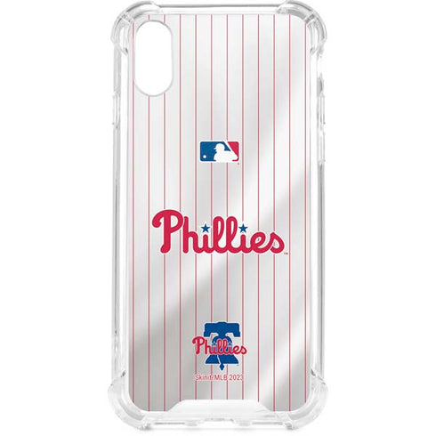 MLB Philadelphia Phillies Home Jersey iPhone XS Clear Case