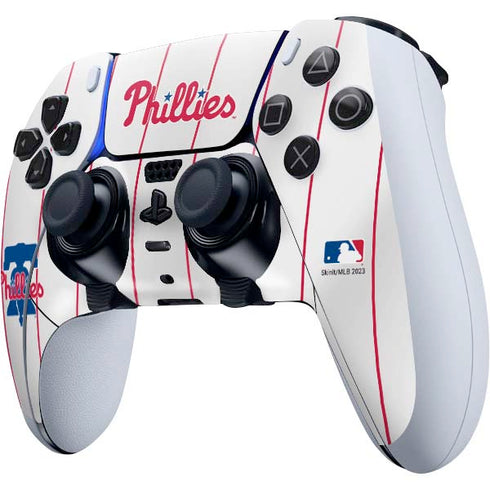 MLB Philadelphia Phillies Home Jersey PS5 DualSense Edge Pro Controller Skin