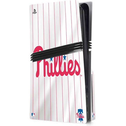 MLB Philadelphia Phillies Home Jersey PS5 Pro Disk Console Skin