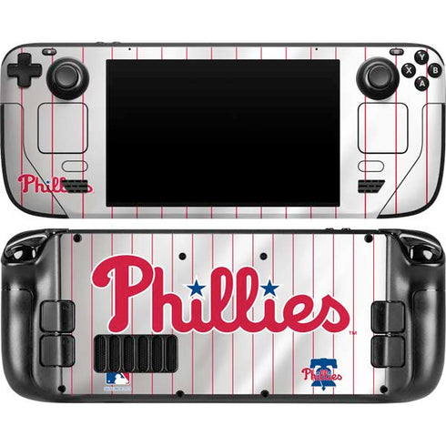MLB Philadelphia Phillies Home Jersey Steam Deck Handheld Gaming Computer OLED Skin