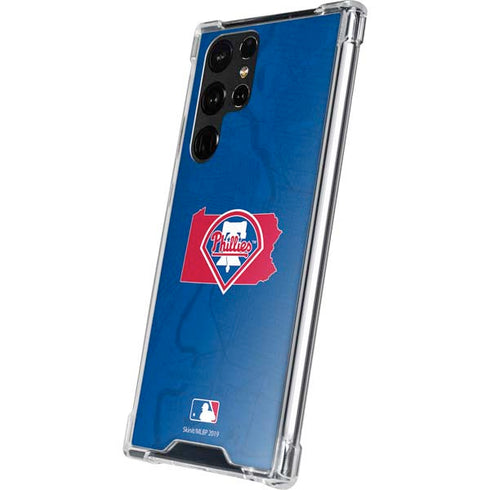 MLB Philadelphia Phillies Home Jersey Galaxy S23 Ultra Clear Case
