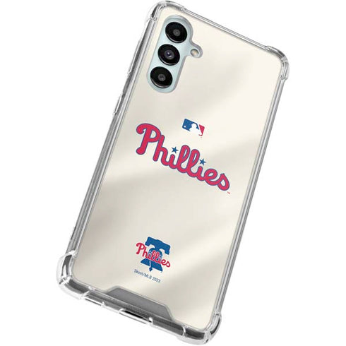 MLB Philadelphia Phillies Road Jersey Galaxy A16 5G Clear Case
