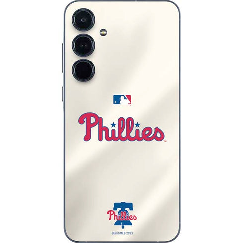 MLB Philadelphia Phillies Road Jersey Galaxy A35 5G Skin