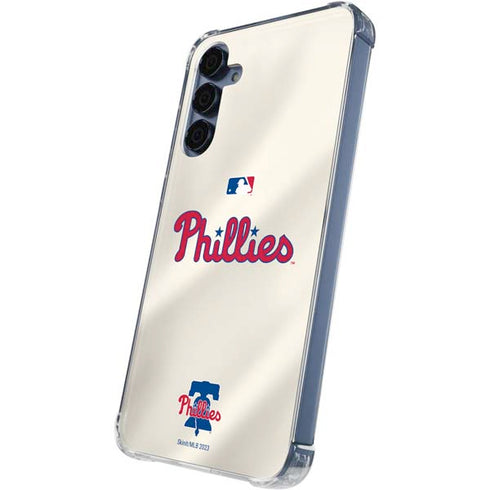 MLB Philadelphia Phillies Road Jersey Galaxy A55 5G Clear Case