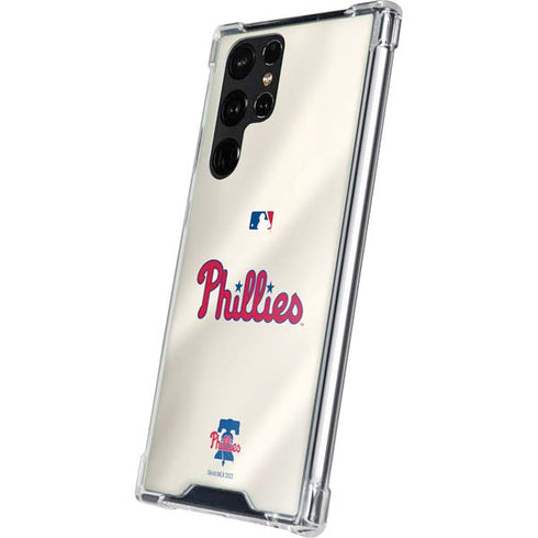 MLB Philadelphia Phillies Road Jersey Galaxy S23 Ultra Clear Case
