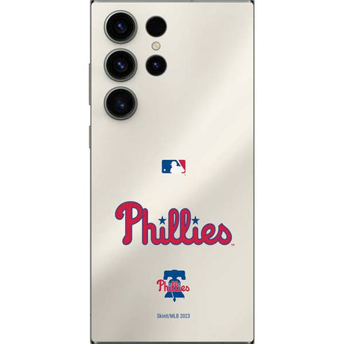 MLB Philadelphia Phillies Road Jersey Galaxy S25 Ultra Skin