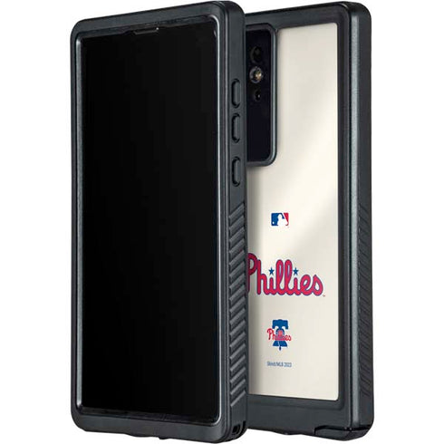MLB Philadelphia Phillies Road Jersey Galaxy S24 Ultra Waterproof Case