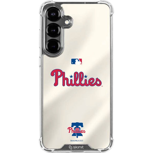 MLB Philadelphia Phillies Road Jersey Galaxy S26 Clear Case