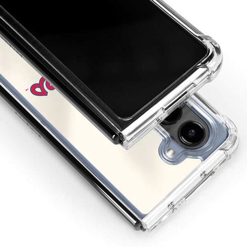 MLB Philadelphia Phillies Road Jersey Galaxy Z Fold5 5G Clear Case