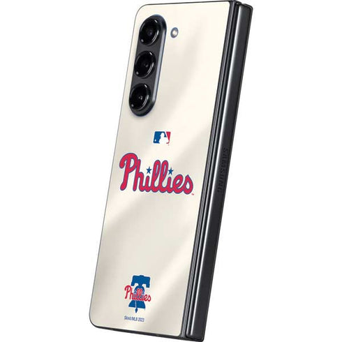MLB Philadelphia Phillies Road Jersey Galaxy Z Fold5 5G Skin