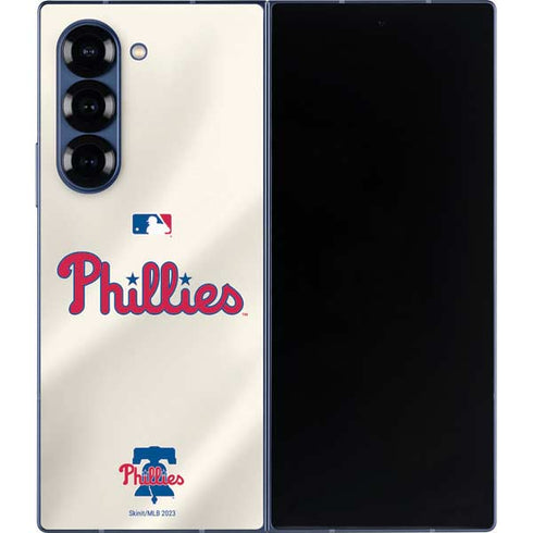 MLB Philadelphia Phillies Road Jersey Galaxy Z Fold6 Skin