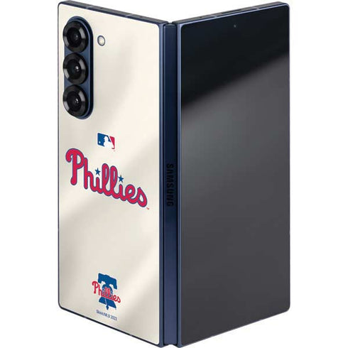 MLB Philadelphia Phillies Road Jersey Galaxy Z Fold6 Skin