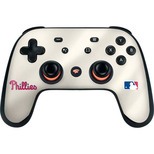 MLB Philadelphia Phillies Road Jersey Google Stadia Controller Skin