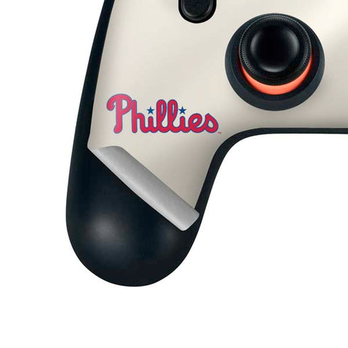 MLB Philadelphia Phillies Road Jersey Google Stadia Controller Skin
