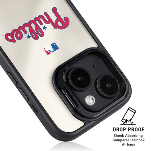 MLB Philadelphia Phillies Road Jersey iPhone 14 Plus Kickstand Case