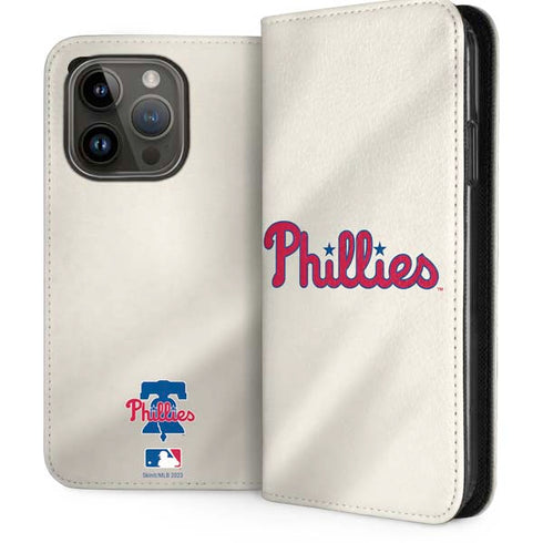 MLB Philadelphia Phillies Road Jersey iPhone 15 Pro Folio Case