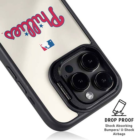 MLB Philadelphia Phillies Road Jersey iPhone 15 Pro Max Kickstand Case