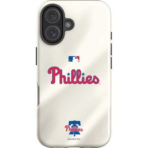 MLB Philadelphia Phillies Road Jersey iPhone 16 Plus Impact Case