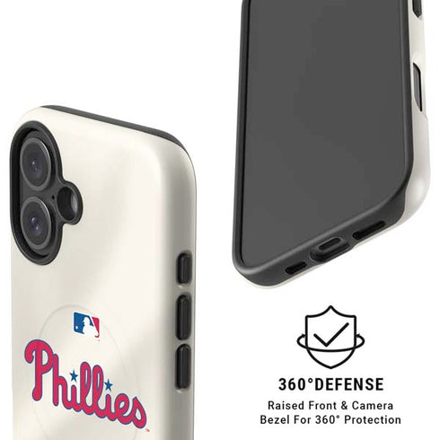 MLB Philadelphia Phillies Road Jersey iPhone 16 Plus Magsafe Impact Case