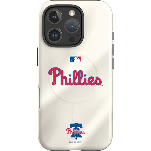 MLB Philadelphia Phillies Road Jersey iPhone 16 Pro Max Magsafe Impact Case