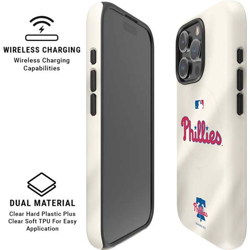 MLB Philadelphia Phillies Road Jersey iPhone 16 Pro Max Magsafe Impact Case