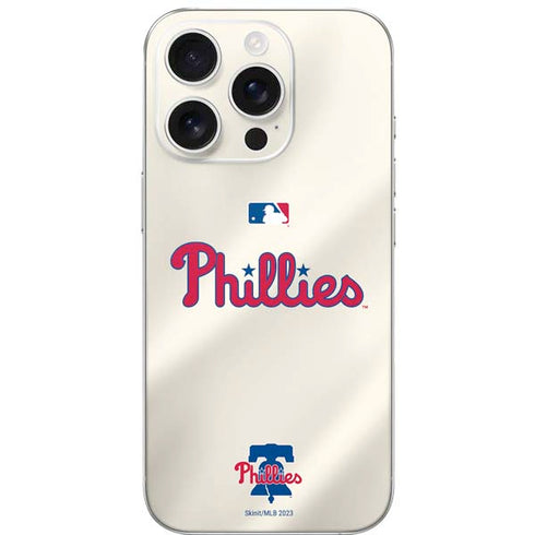 MLB Philadelphia Phillies Road Jersey iPhone 16 Pro Skin