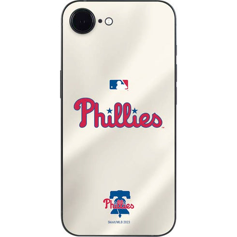 MLB Philadelphia Phillies Road Jersey iPhone 16e Skin