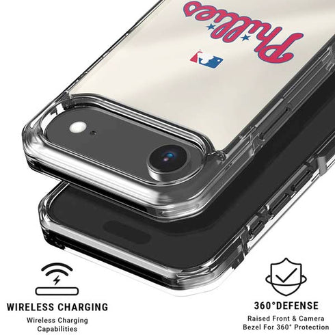 MLB Philadelphia Phillies Road Jersey iPhone 17 Air Clear Case