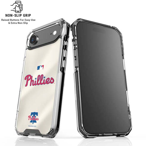 MLB Philadelphia Phillies Road Jersey iPhone 17 Air Clear Case