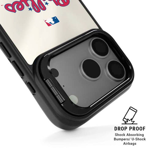 MLB Philadelphia Phillies Road Jersey iPhone 17 Pro Max Kickstand Case