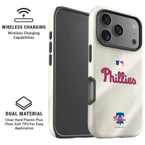 MLB Philadelphia Phillies Road Jersey iPhone 17 Pro Max Magsafe Impact Case