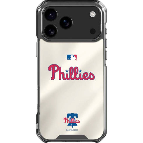 MLB Philadelphia Phillies Road Jersey iPhone 18 Pro Max Clear Case