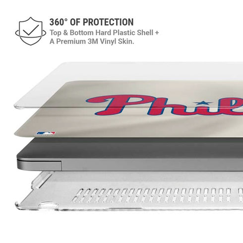 MLB Philadelphia Phillies Road Jersey MacBook Pro 14in (2021-24) Case plus Skin