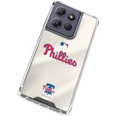MLB Philadelphia Phillies Road Jersey Moto G Play 5G (2025) Clear Case