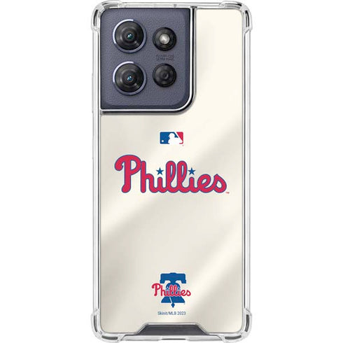 MLB Philadelphia Phillies Road Jersey Moto G Stylus 5G (2025) Clear Case