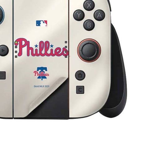 MLB Philadelphia Phillies Road Jersey Nintendo Switch 2 (2025) Joy-Con Controller Skin