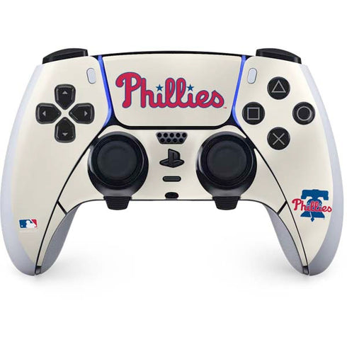 MLB Philadelphia Phillies Road Jersey PS5 DualSense Edge Pro Controller Skin