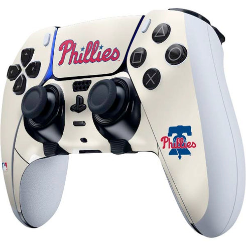 MLB Philadelphia Phillies Road Jersey PS5 DualSense Edge Pro Controller Skin