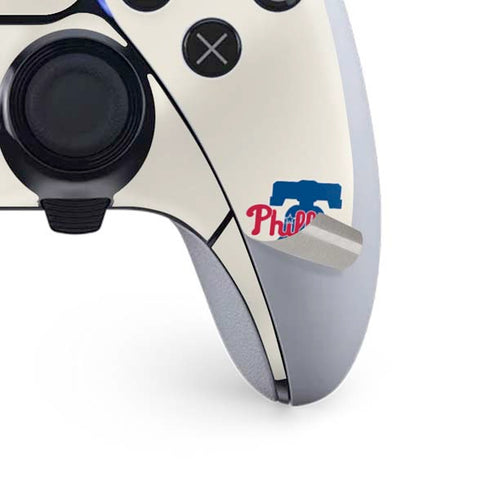 MLB Philadelphia Phillies Road Jersey PS5 DualSense Edge Pro Controller Skin