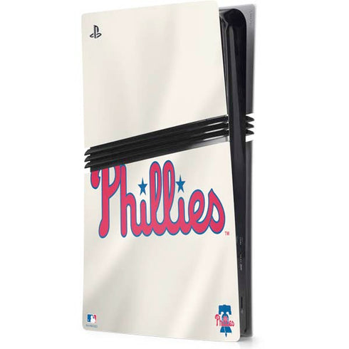MLB Philadelphia Phillies Road Jersey PS5 Pro Console Skin