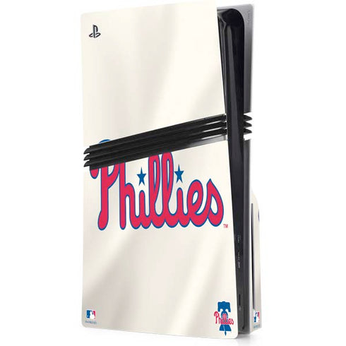 MLB Philadelphia Phillies Road Jersey PS5 Pro Disk Console Skin