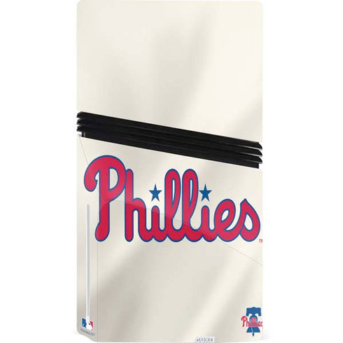 MLB Philadelphia Phillies Road Jersey PS5 Pro Disk Console Skin