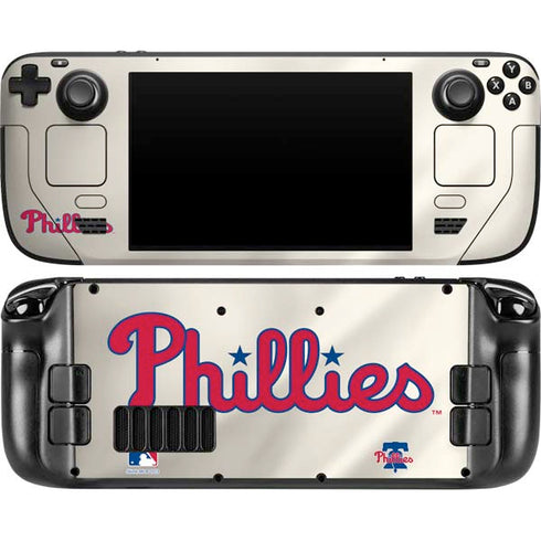 MLB Philadelphia Phillies Road Jersey Steam Deck Handheld Gaming Computer OLED Skin