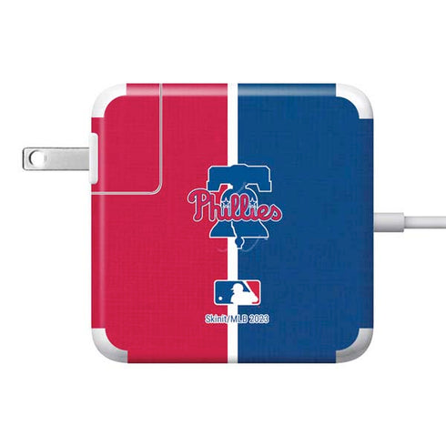 MLB Philadelphia Phillies Split 85W Power Adapter (15 and 17 inch MacBook Pro Charger) Skin