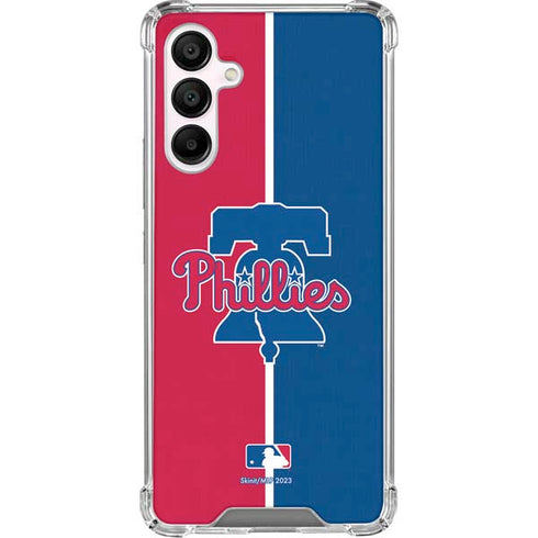 MLB Philadelphia Phillies Split Galaxy A16 5G Clear Case