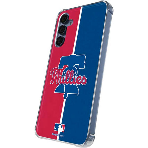 MLB Philadelphia Phillies Split Galaxy A35 5G Clear Case