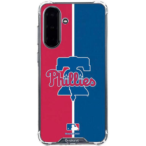 MLB Philadelphia Phillies Split Galaxy A36 5G Clear Case